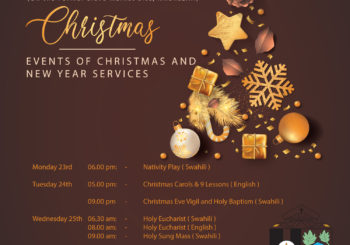 Events of Christmas and new year services